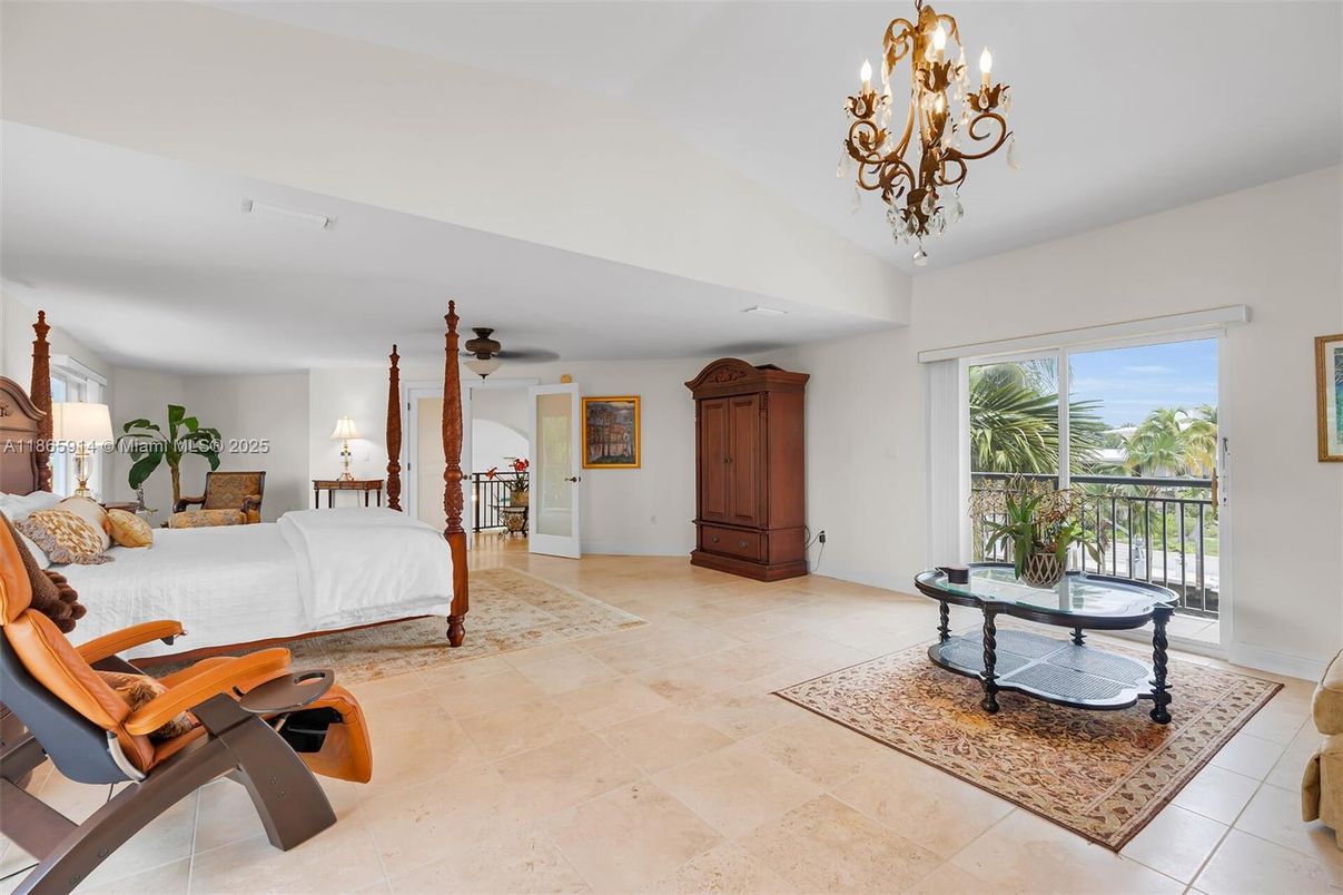 Bedroom, Chandelier, Interior