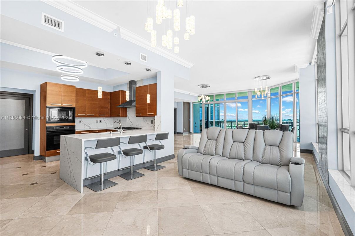 Interior, Kitchen, Pendant Lights, Stainless Steel Appliances