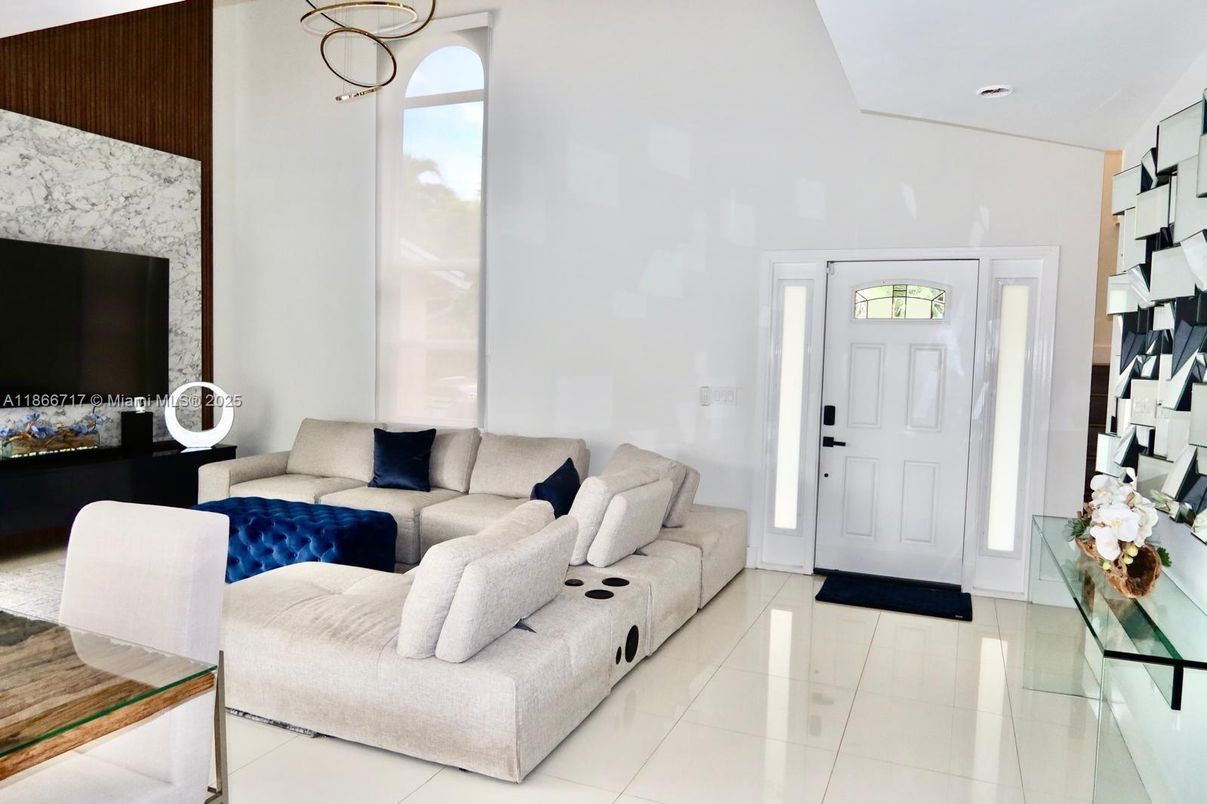 Interior, Living room, Recessed Lighting