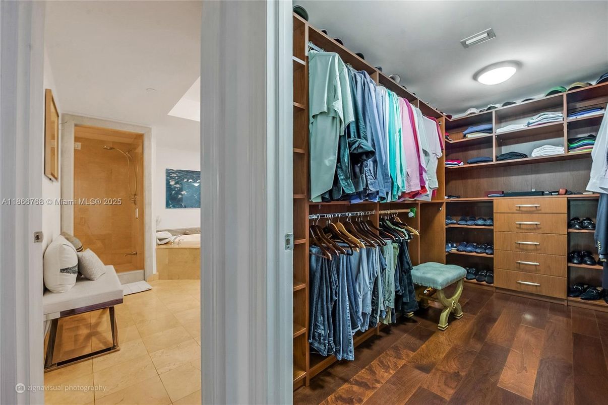 Interior, Walk-in Closets, Wood Texture Flooring