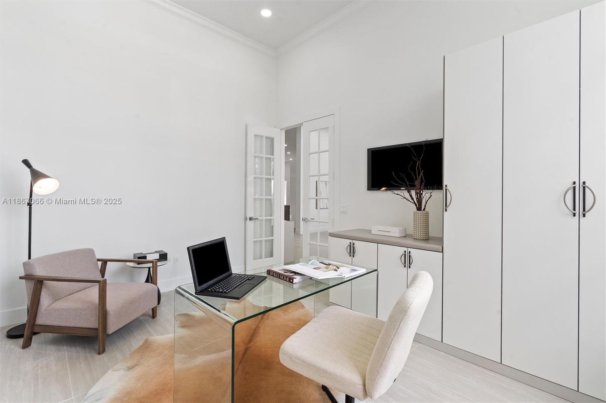 Home Office, Interior, Recessed Lighting