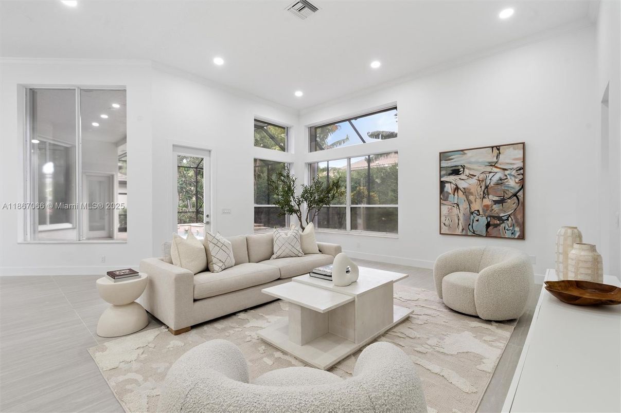 Interior, Living room, Recessed Lighting