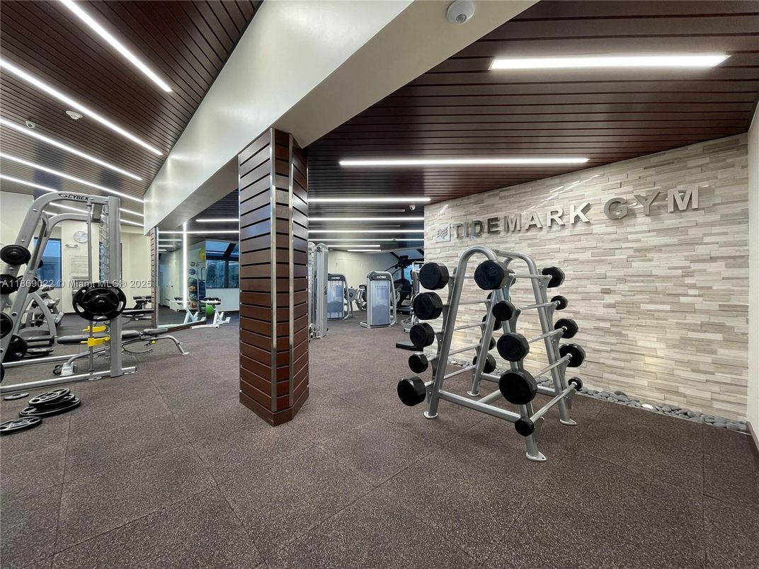 Fitness Equipment, Gym, Interior, Recessed Lighting