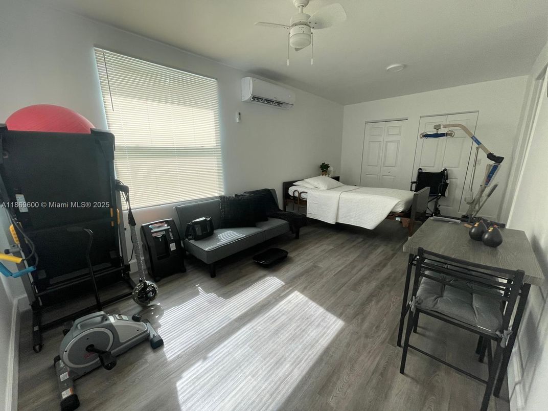 Fitness Equipment, Interior, Wood Texture Flooring