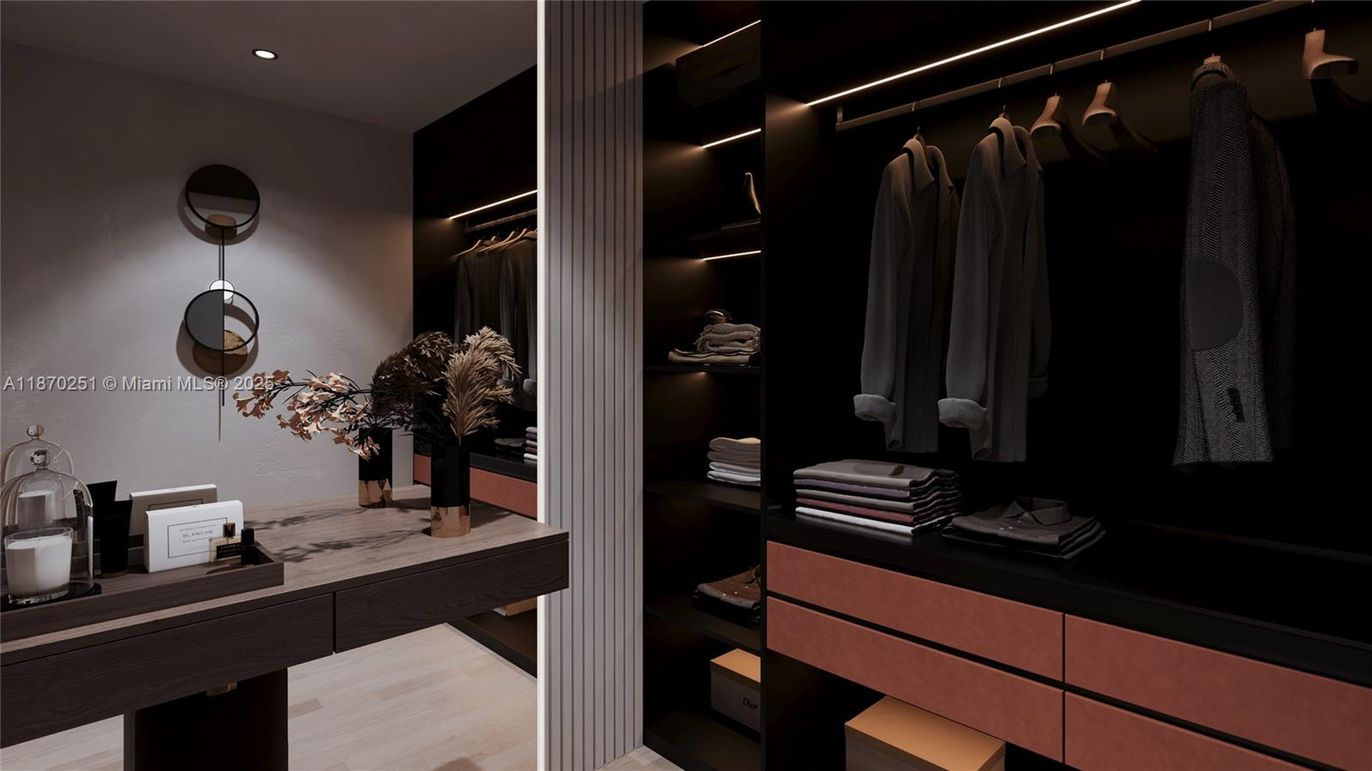 Interior, Recessed Lighting, Walk-in Closets, Wood Texture Flooring