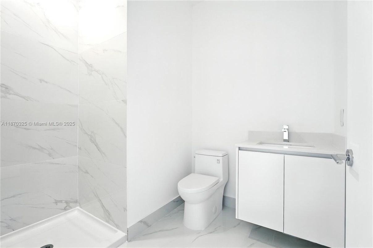 Bathroom, Glass Shower, Interior, Marble, Marble Walls