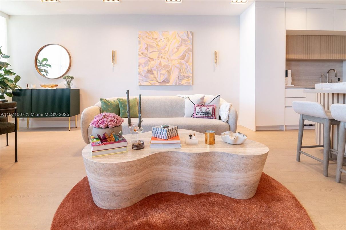 Interior, Living room, Recessed Lighting