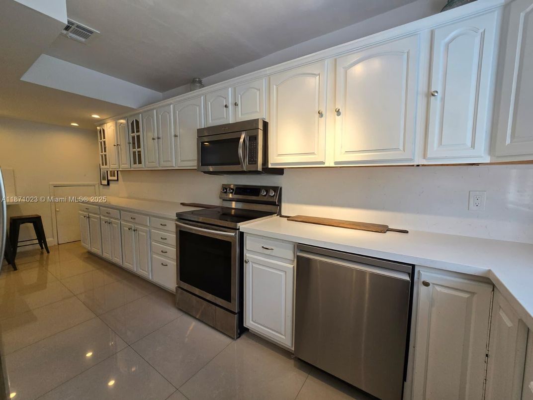 Interior, Kitchen, Recessed Lighting, Stainless Steel Appliances