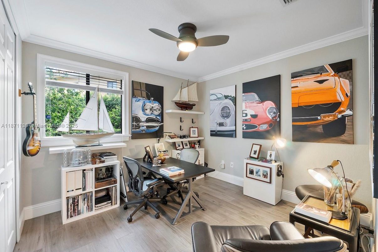 Home Office, Interior, Wood Texture Flooring