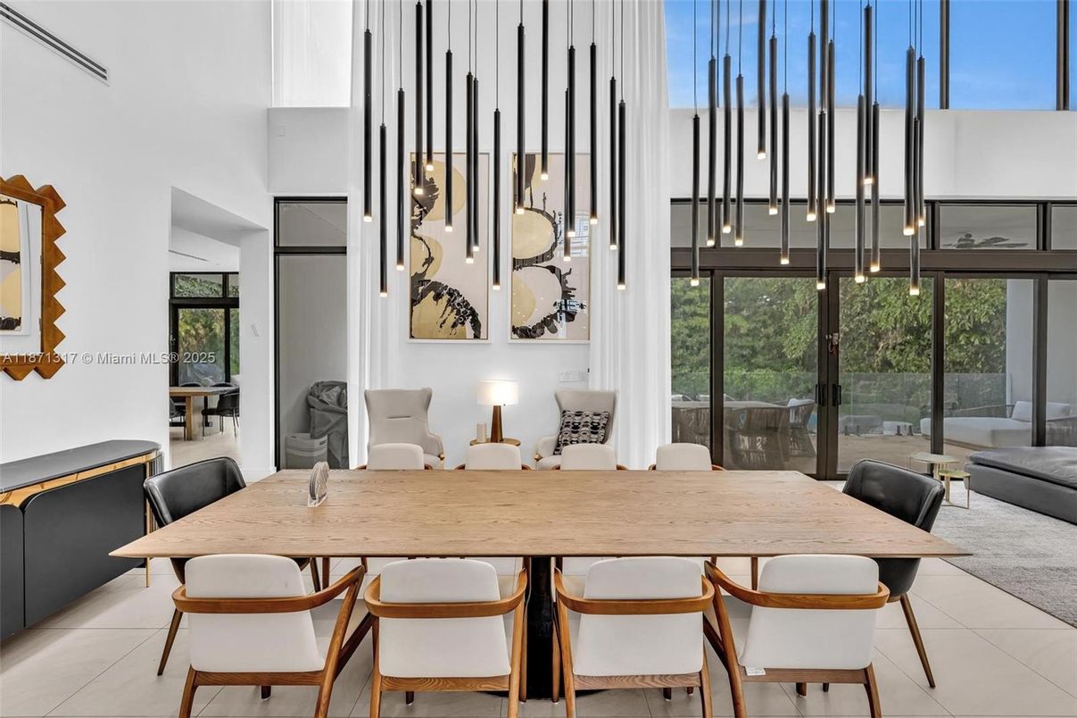 Dining room, Interior, Pendant Lights