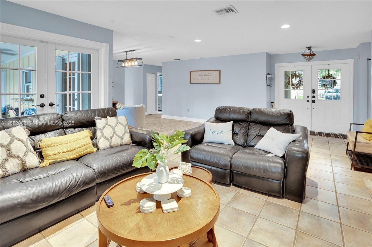 Interior, Living room, Recessed Lighting