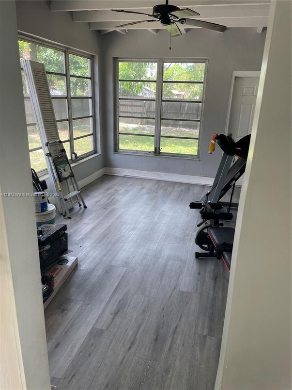 Fitness Equipment, Interior, Wood Texture Flooring
