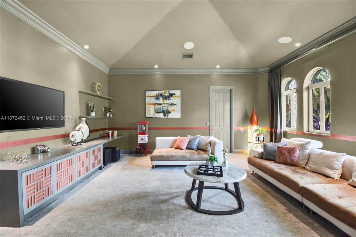 Interior, Living room, Recessed Lighting