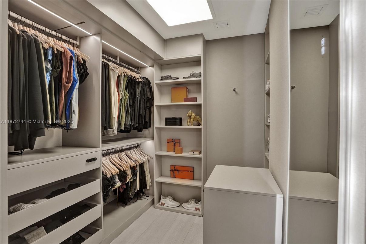 Interior, Walk-in Closets, Wood Texture Flooring
