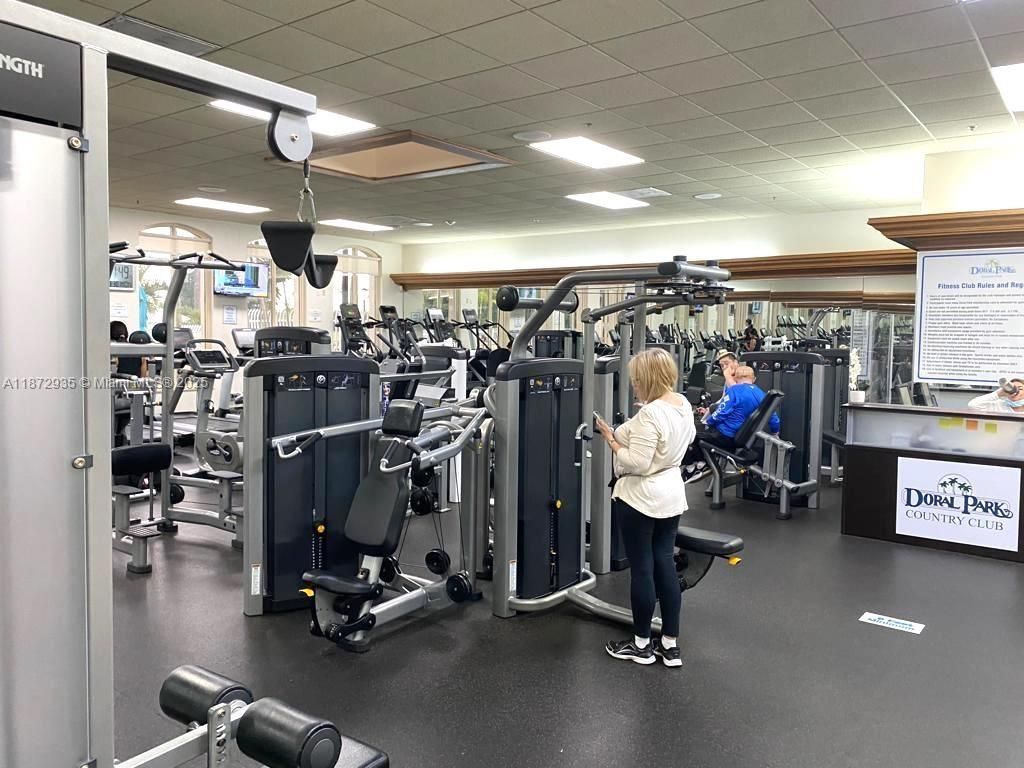 Fitness Equipment, Gym, Interior, Recessed Lighting