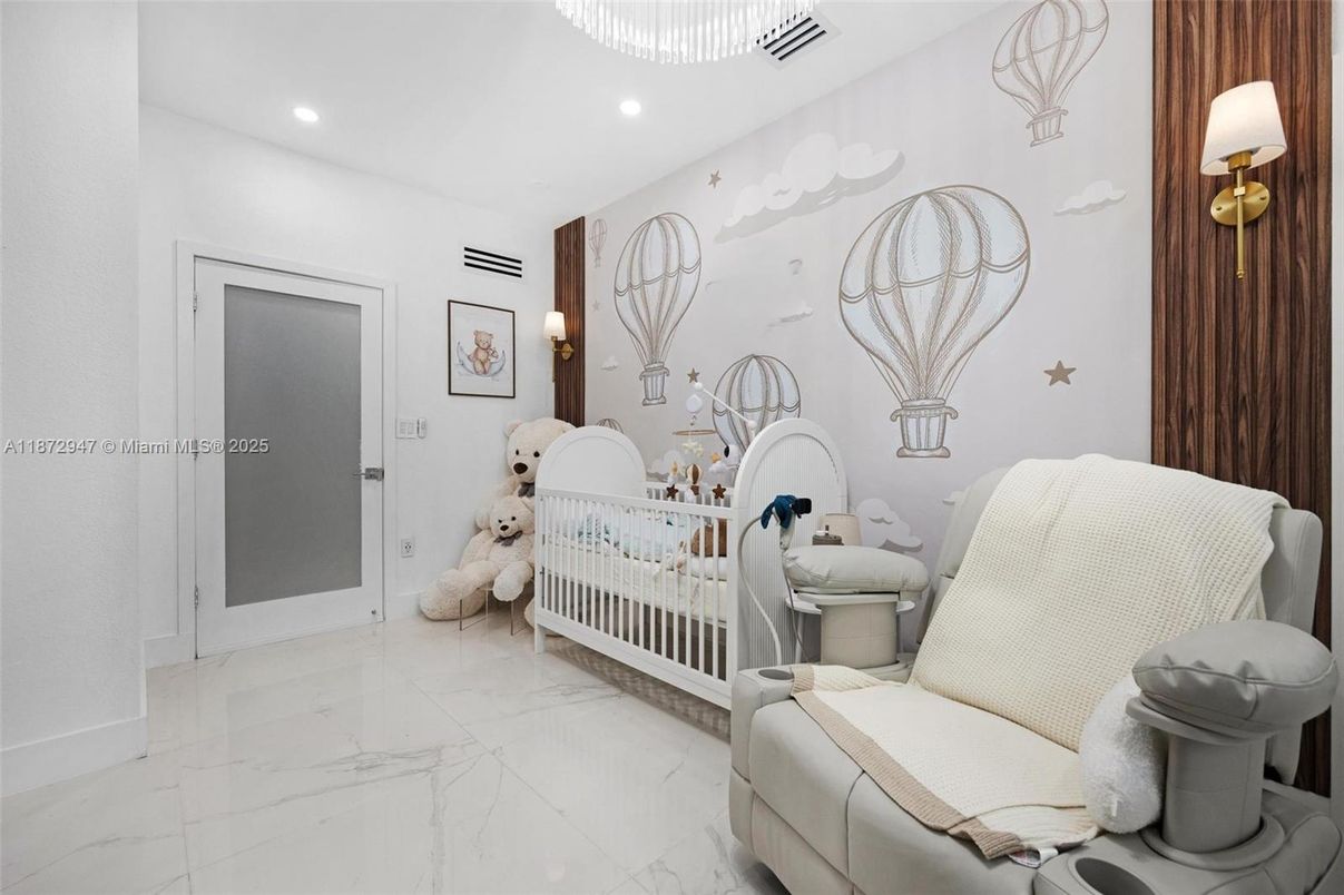 Bedroom, Interior, Marble, Recessed Lighting