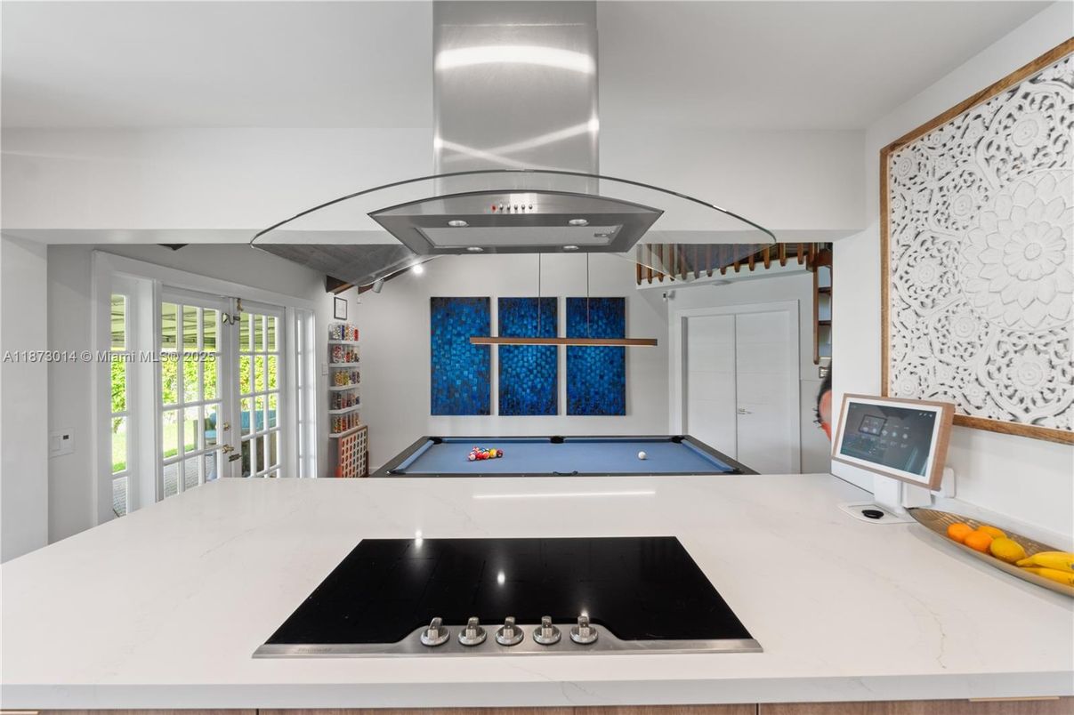 Billiard Table, Game Room, Interior, Kitchen