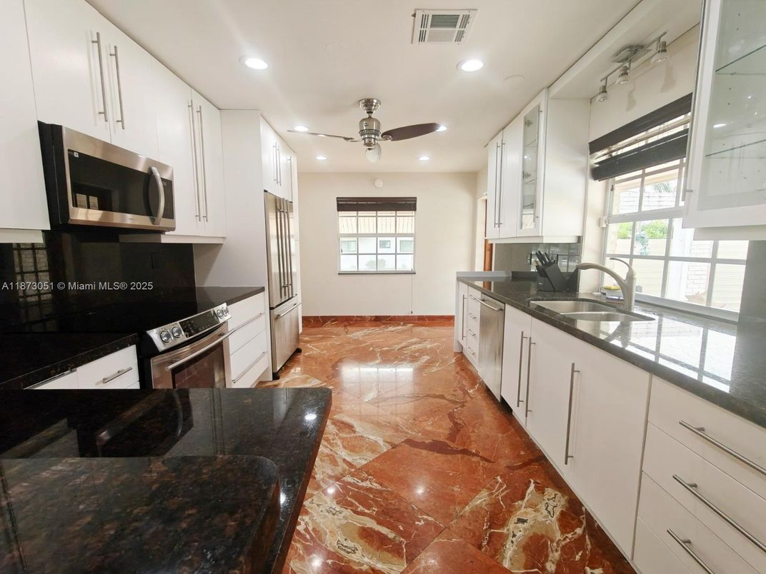 Interior, Kitchen, Recessed Lighting, Stainless Steel Appliances