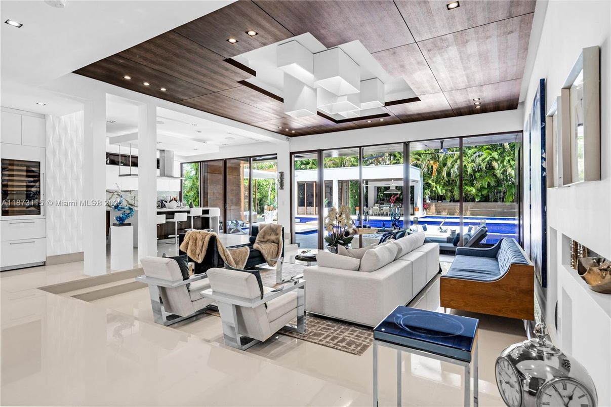 Interior, Living room, Recessed Lighting