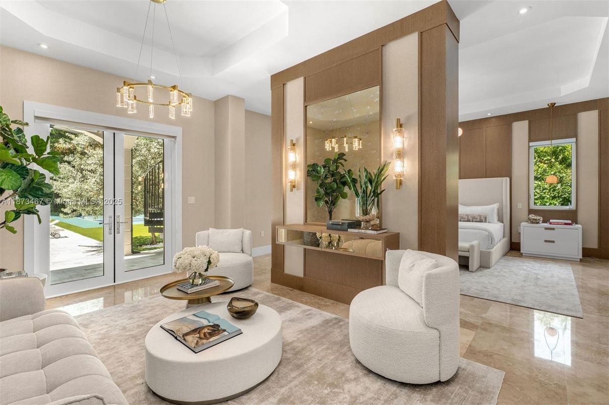 Bedroom, Interior, Pendant Lights, Recessed Lighting