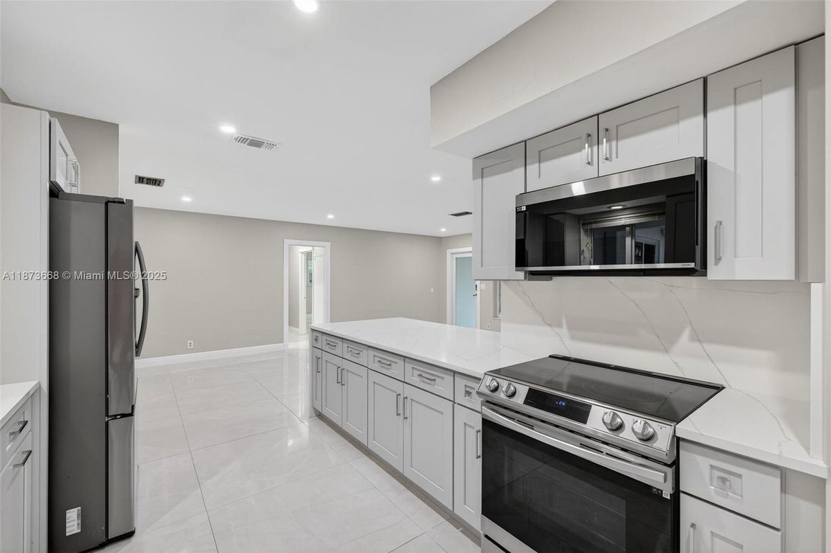 Interior, Kitchen, Recessed Lighting, Stainless Steel Appliances