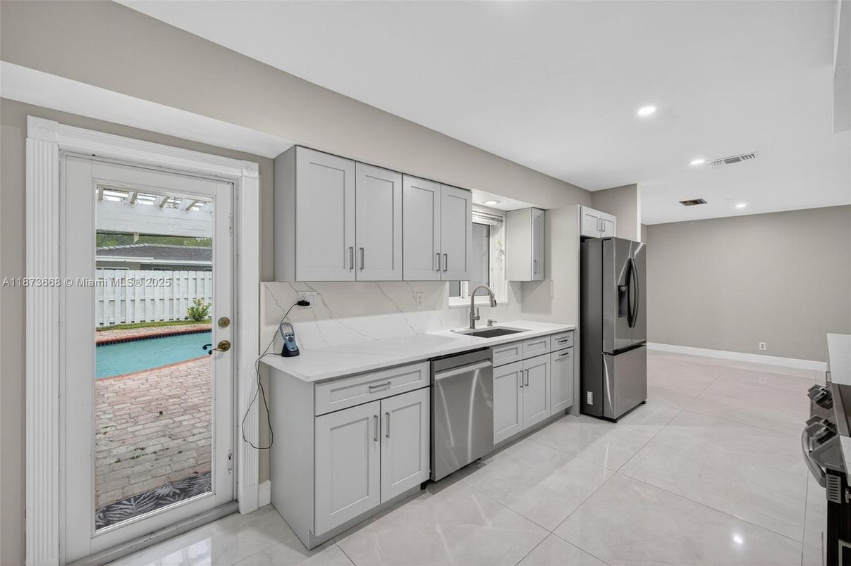 Interior, Kitchen, Recessed Lighting, Stainless Steel Appliances