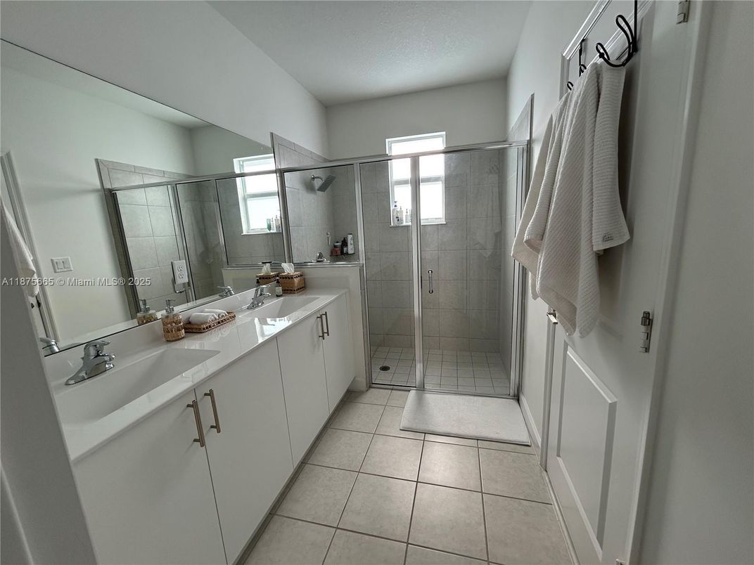 Bathroom, Dual Sink Vanities, Glass Shower, Interior