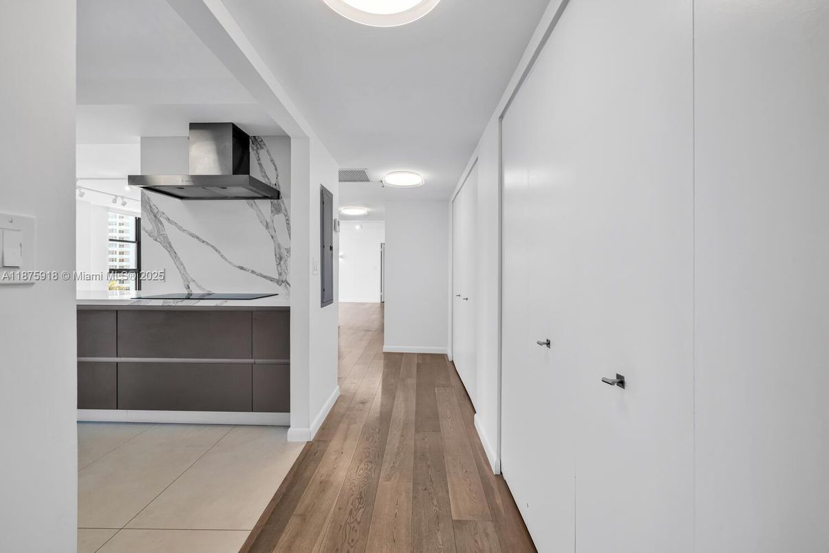 Interior, Marble Walls, Wood Texture Flooring