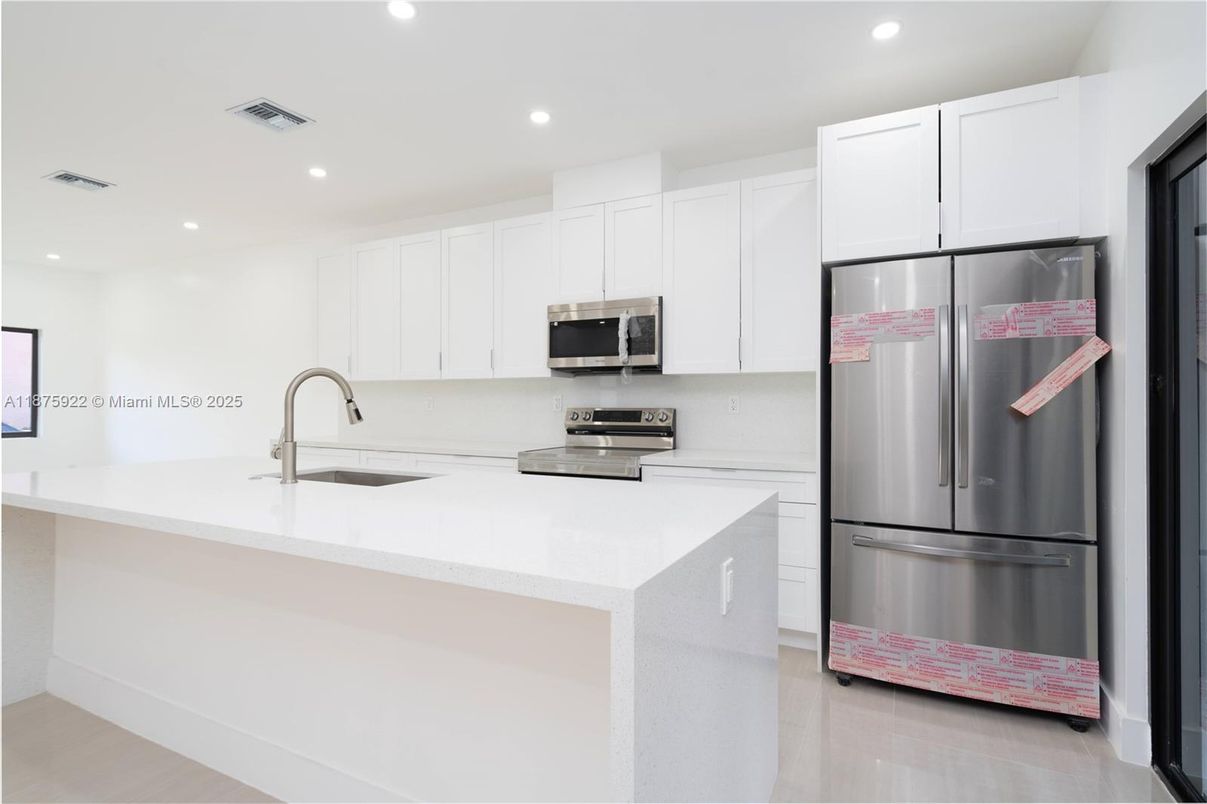 Interior, Kitchen, Recessed Lighting, Stainless Steel Appliances