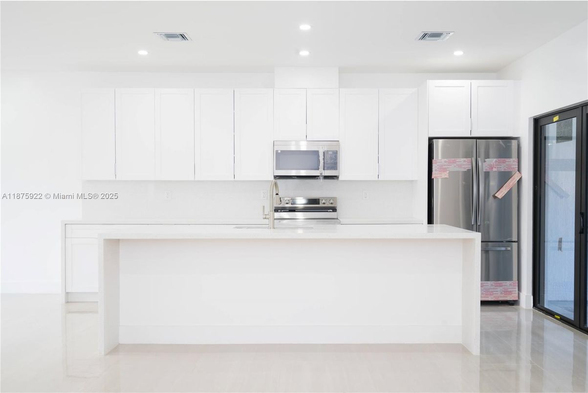 Interior, Kitchen, Recessed Lighting, Stainless Steel Appliances