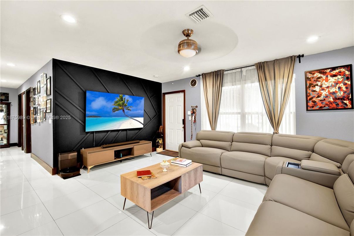 Interior, Living room, Recessed Lighting