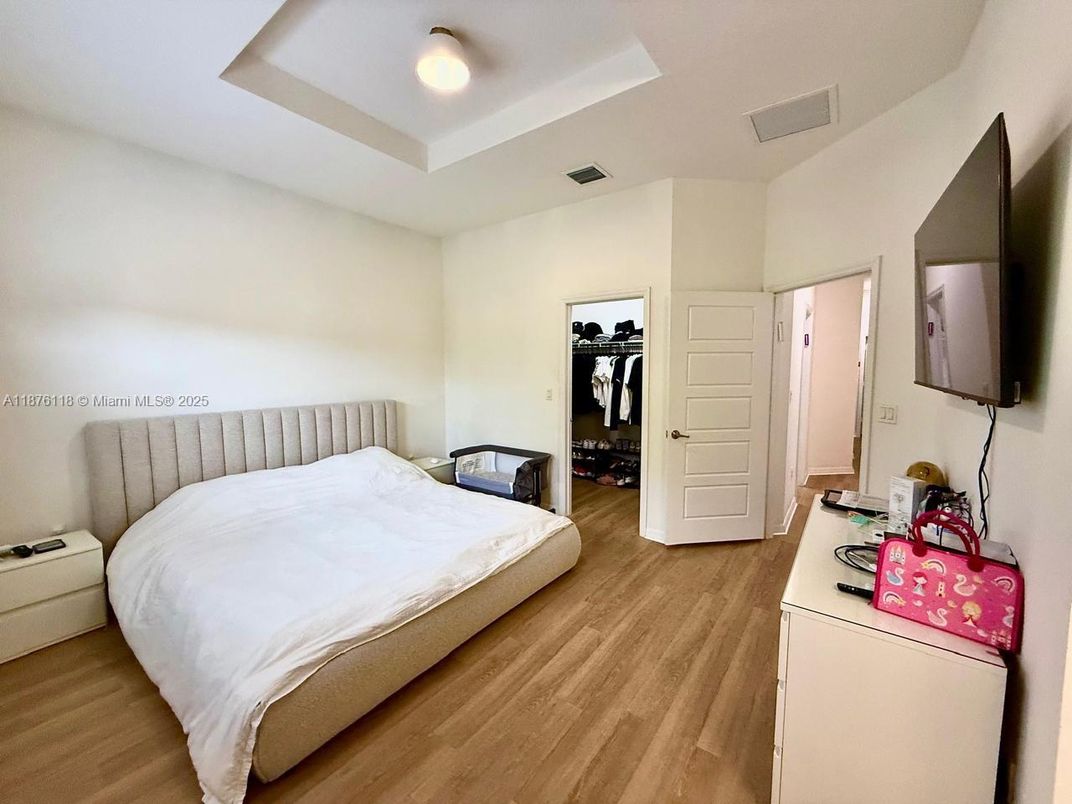 Bedroom, Interior, Wood Texture Flooring