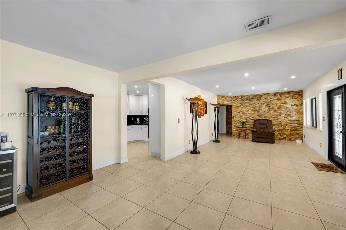 Interior, Recessed Lighting, Stone Walls