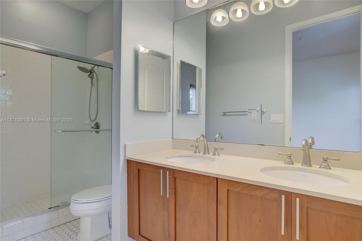Bathroom, Dual Sink Vanities, Glass Shower, Interior