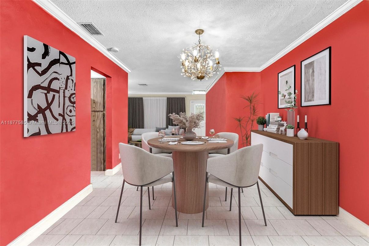 Chandelier, Dining room, Interior