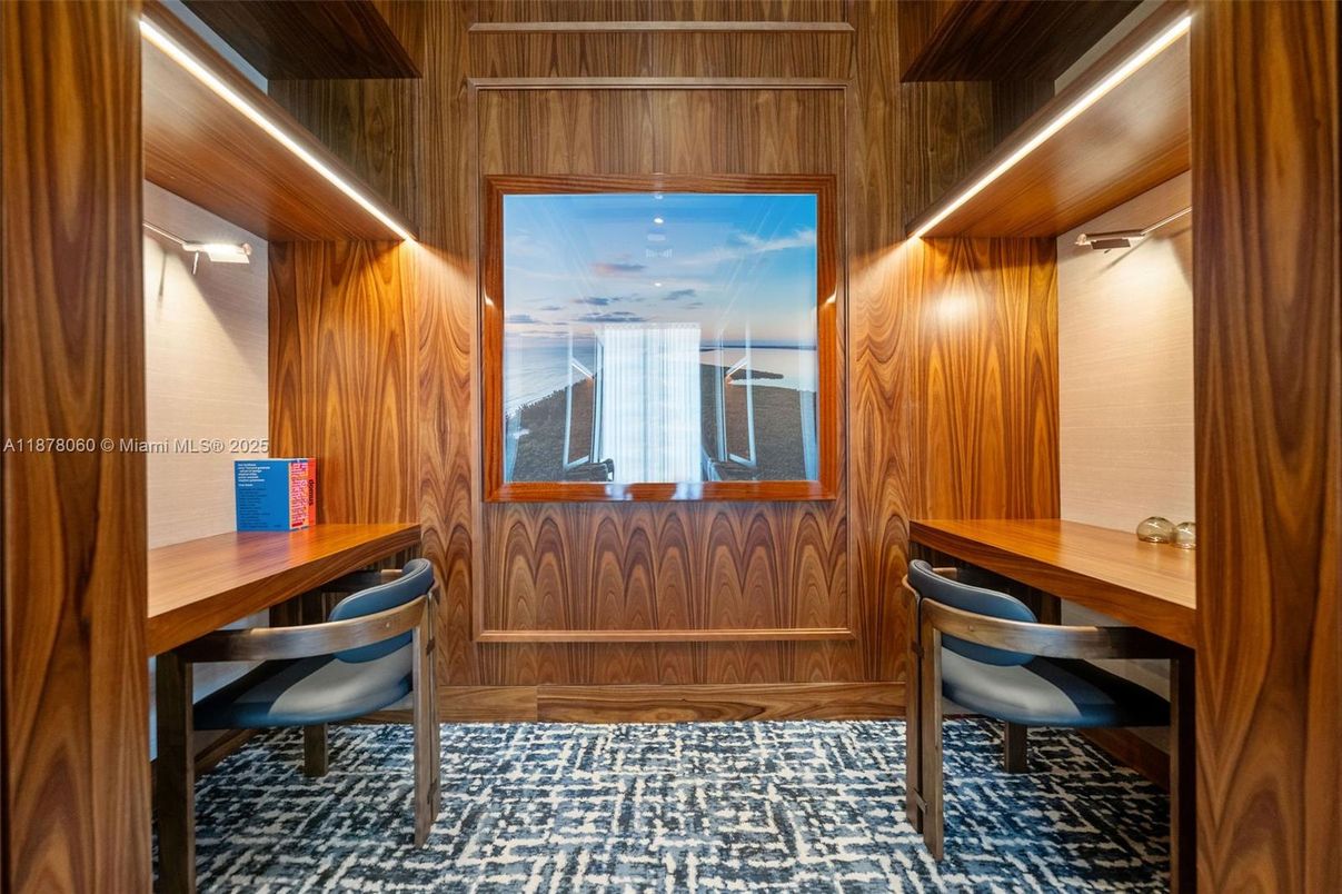 Home Office, Interior, Wooden Walls