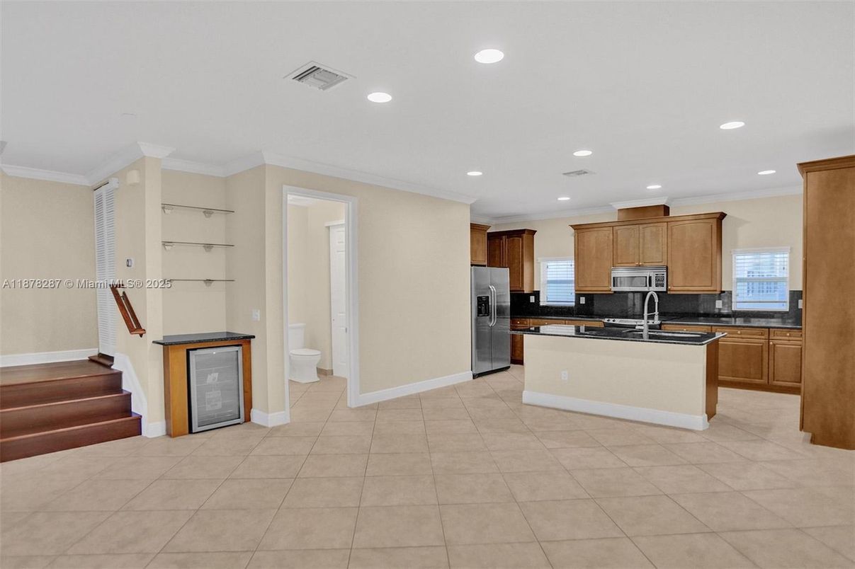 Interior, Kitchen, Recessed Lighting, Stainless Steel Appliances