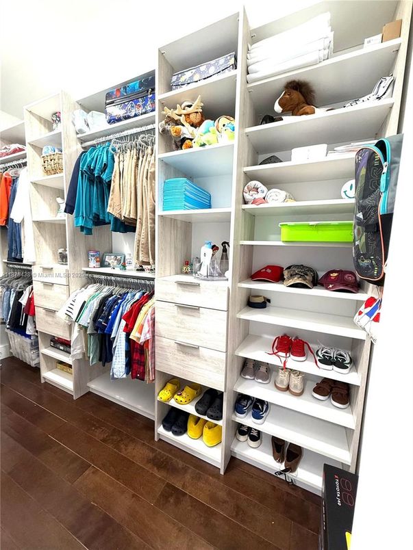 Interior, Walk-in Closets, Wood Texture Flooring