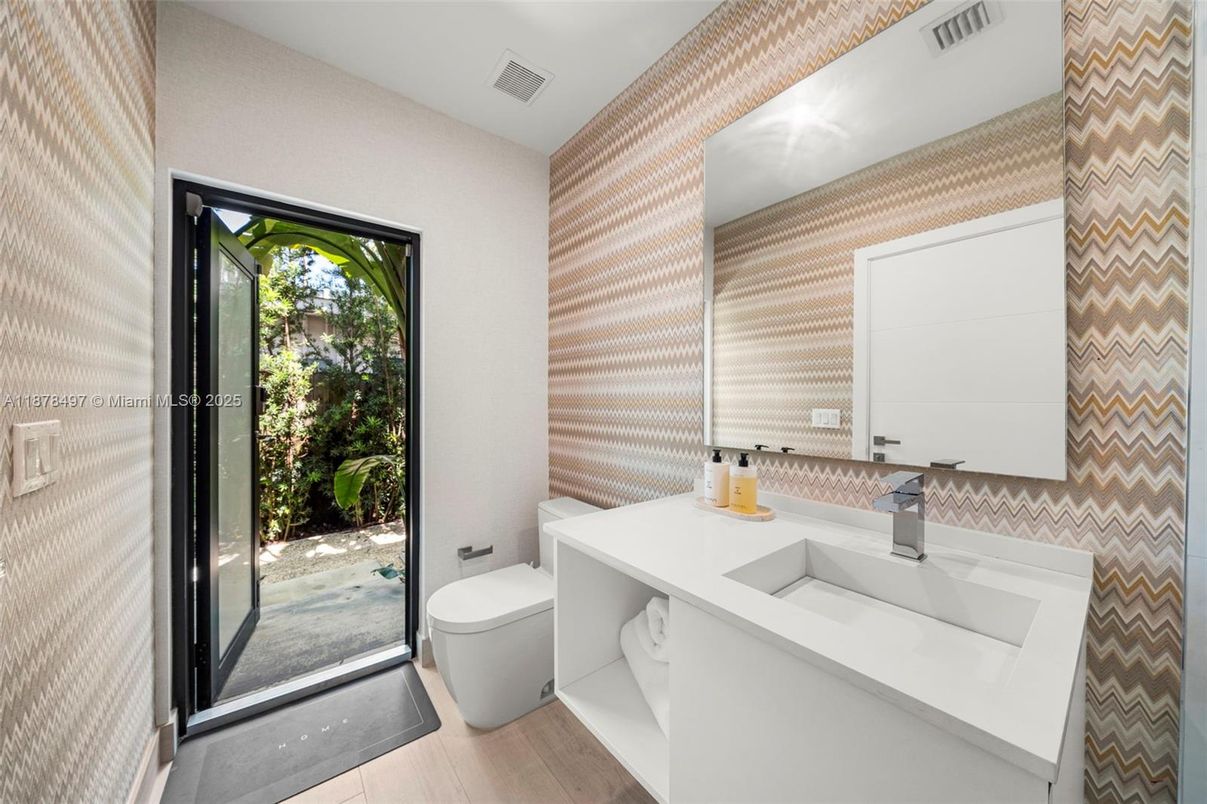 Bathroom, Interior, Wood Texture Flooring