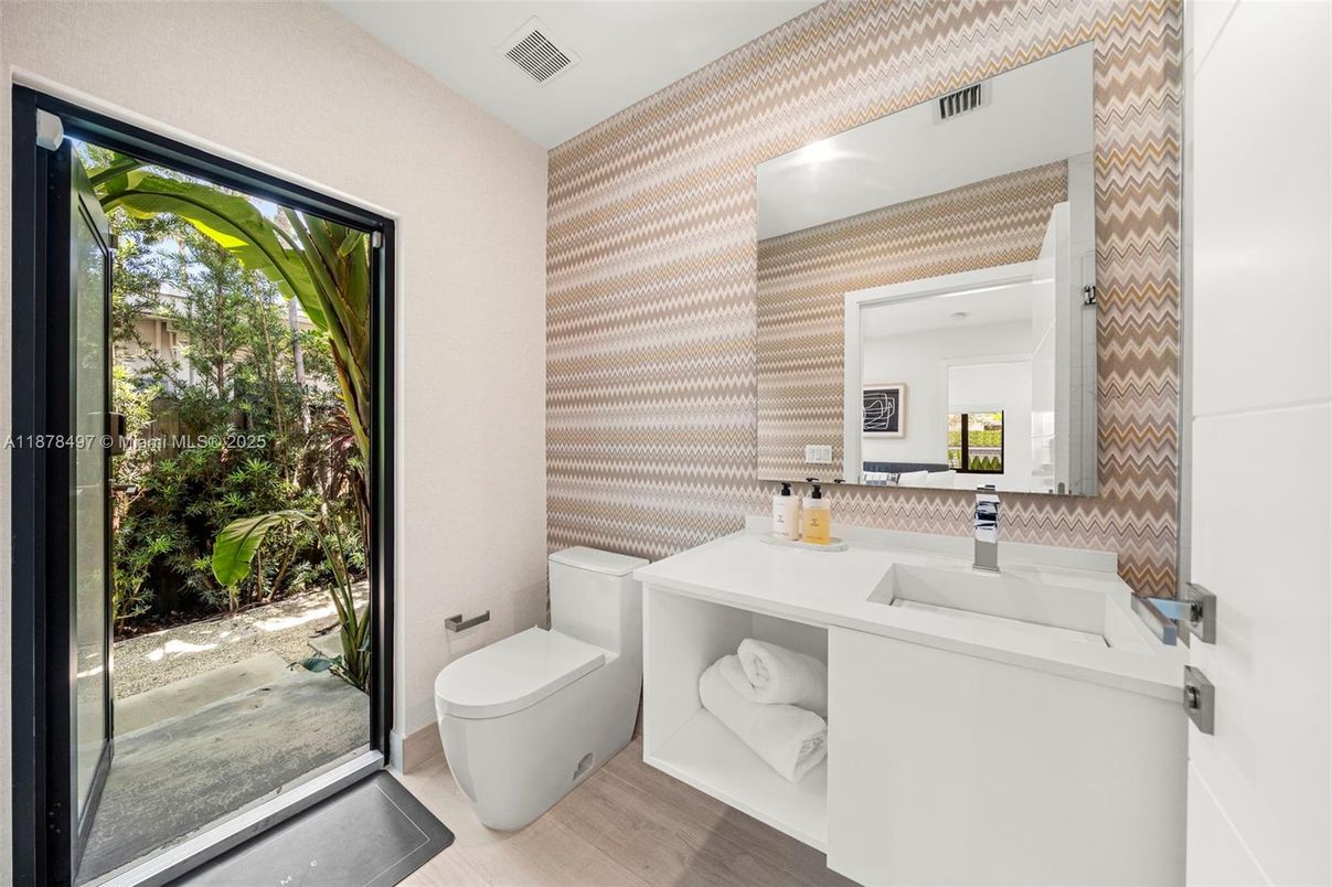 Bathroom, Interior, Wood Texture Flooring