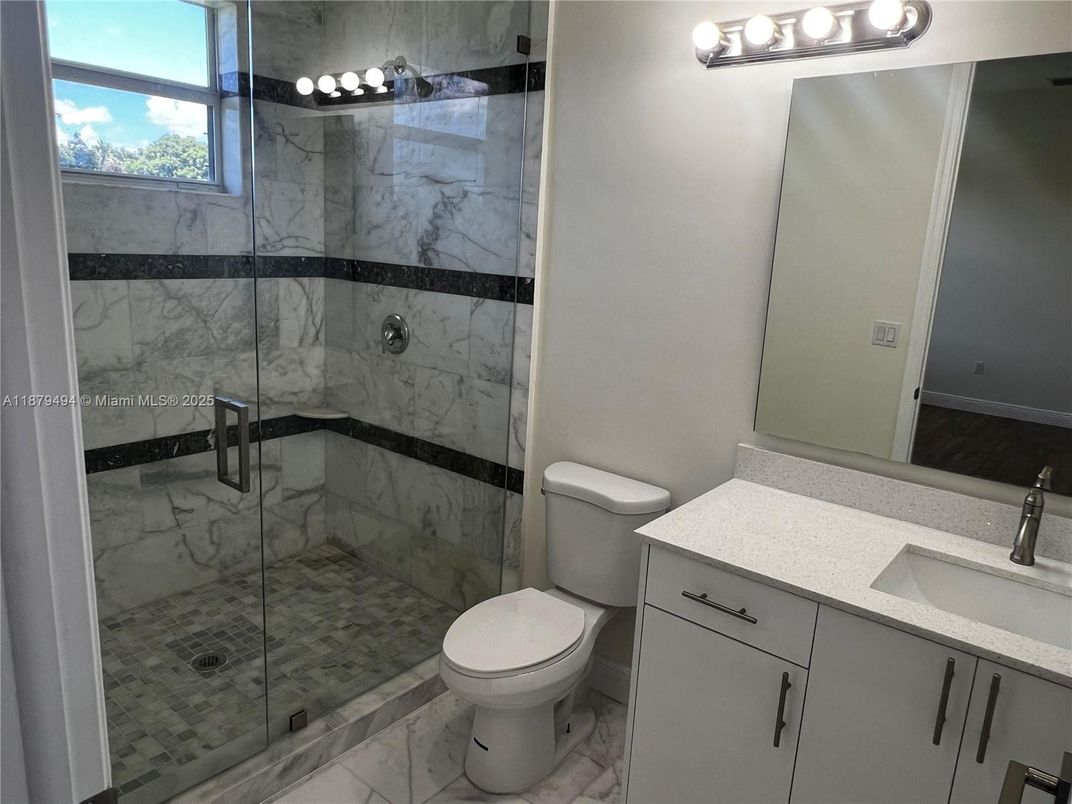Bathroom, Glass Shower, Interior, Marble, Marble Walls