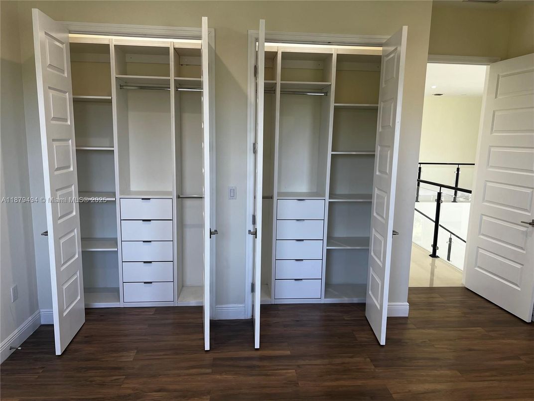 Interior, Walk-in Closets, Wood Texture Flooring