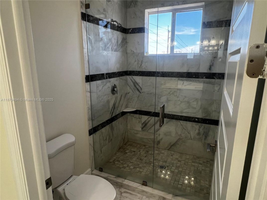 Bathroom, Glass Shower, Interior, Marble Walls
