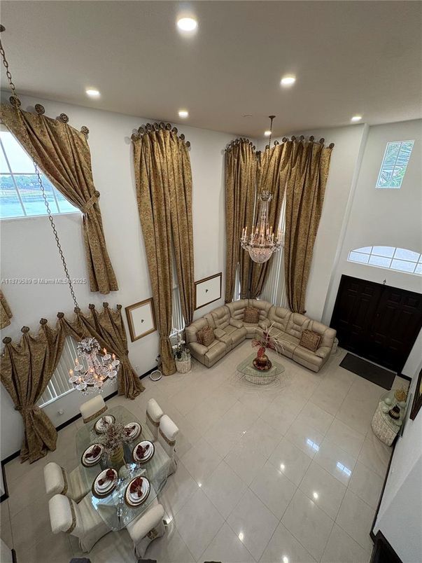 Interior, Living room, Recessed Lighting