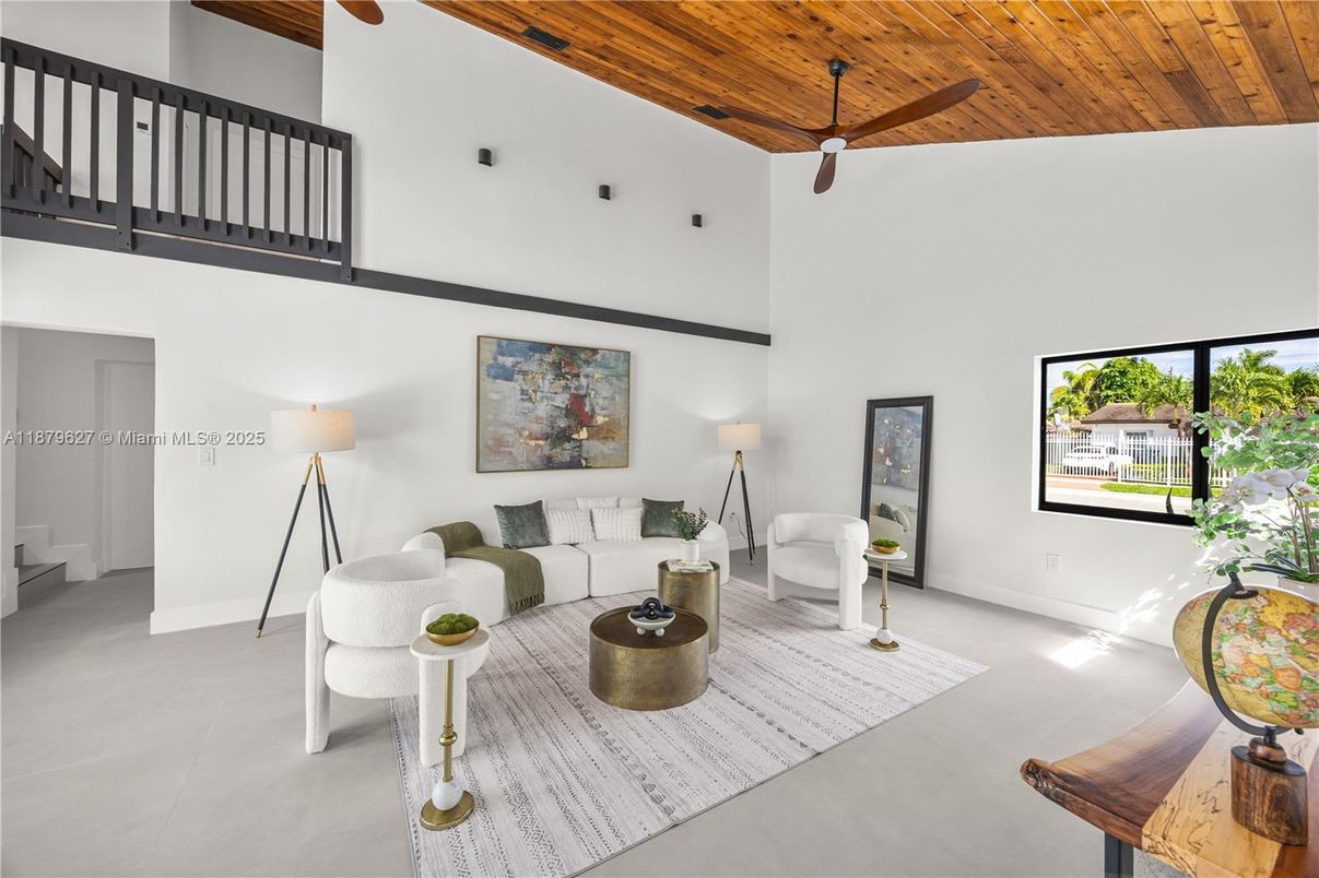 Interior, Living room, Wooden Ceilings