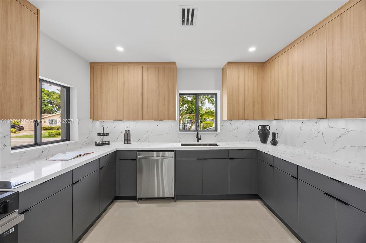 Interior, Kitchen, Recessed Lighting, Stainless Steel Appliances