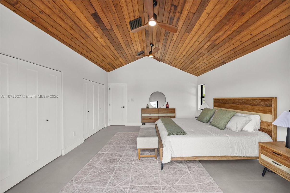 Bedroom, Interior, Wooden Ceilings