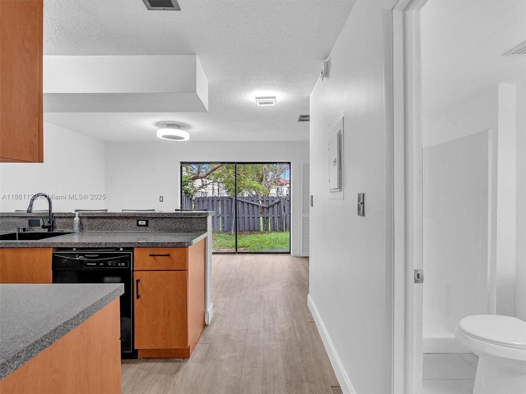 Interior, Kitchen, Wood Texture Flooring