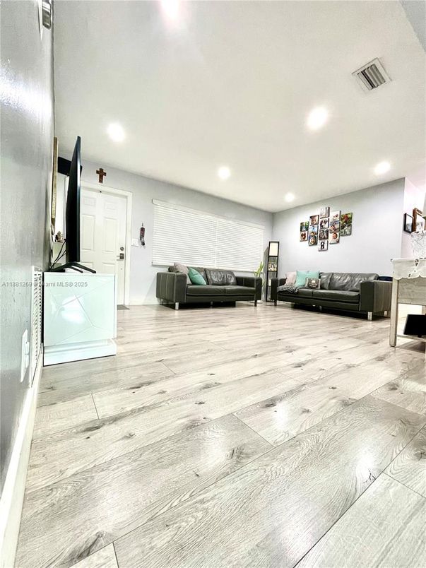 Interior, Marble, Recessed Lighting, Wood Texture Flooring