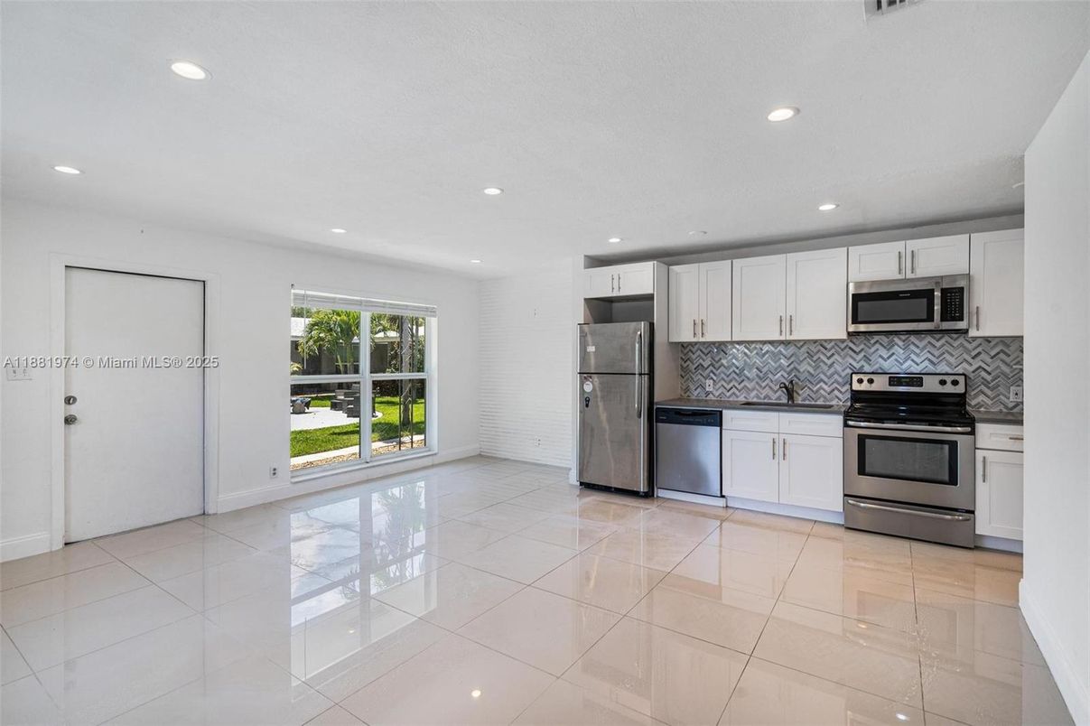 Interior, Kitchen, Recessed Lighting, Stainless Steel Appliances
